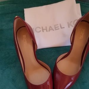 Michael kors red pumps